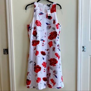 BNWT Banana Republic Fit/Flare Floral MIDI Dress